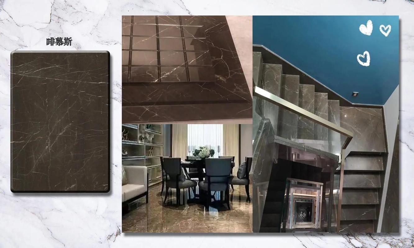 2024最火的幾款家裝天然大理石.大理石餐桌 大理石樓梯 背