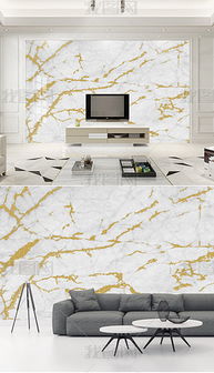 現代簡約金箔點綴大理石紋理裝飾背景墻 優雅視覺與實用下載指南